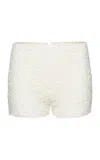Magda Butrym Boucle Mini Short In White