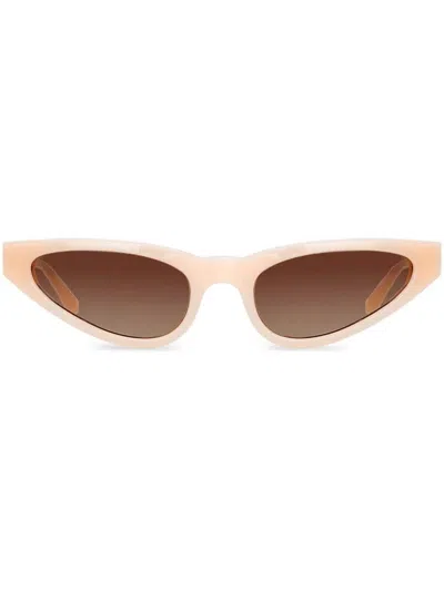 Magda Butrym Glasses In Pink Silver Mocha Grad