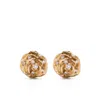 Magda Butrym Gold-plated Rose Earrings With Crystals In Neutral
