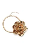 Magda Butrym Gold-plated Floral Choker Necklace