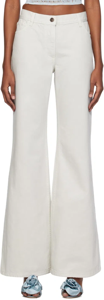 Magda Butrym Gray 03 Jeans In Cappuccino