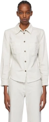 Magda Butrym Gray 06 Denim Shirt In Cappuccino