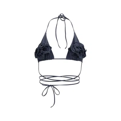 Magda Butrym Gray Polyamide Bikini In Blue