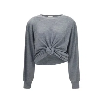 Magda Butrym Gray Wool Oves Aries Sportswear