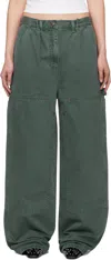 Magda Butrym Mid-rise Straight-leg Jeans In Green