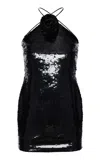 Magda Butrym Sequin Mini Dress In Black