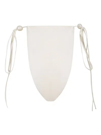Magda Butrym Halterneck Bikini Top In Neutral