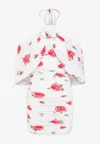 Magda Butrym White Cream Printed Dress In White