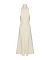 Magda Butrym High-neck Open-back Midi Dress In Cream In White