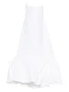 Magda Butrym Halterneck Pleated Blouse In White