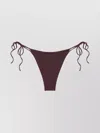 Magda Butrym High-cut Leg Tie-side Bikini Bottom In Brown