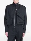Magda Butrym Oversized Cotton Cropped Jacket In Black