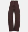 Magda Butrym High-rise Balloon Jeans In Brown