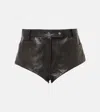 Magda Butrym High-rise Shorts Aus Leder In Black