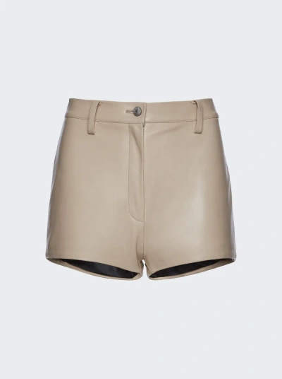 Magda Butrym High Rise Shorts In Beige