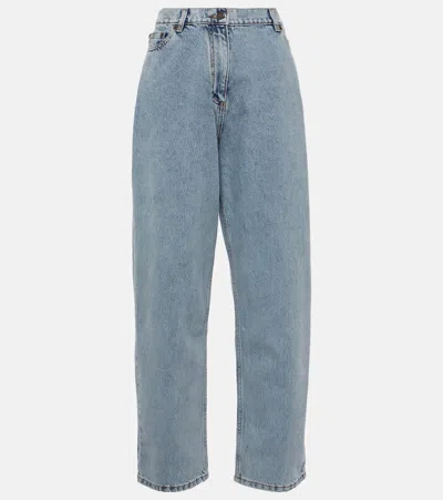 Magda Butrym High-rise Straight Jeans In Blue