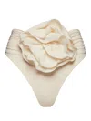 Magda Butrym High Waist Bikini Bottoms In Neutral