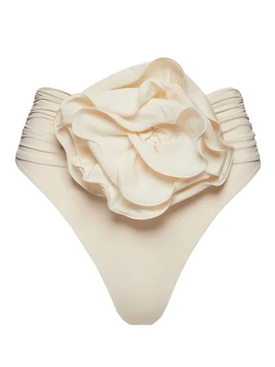 Magda Butrym High Waist Bikini Bottoms In Neutral