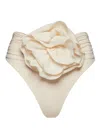 Magda Butrym High Waist Bikini Bottoms In White