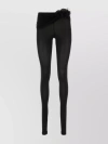 Magda Butrym High-waist Tie Fitted Leggings In Black