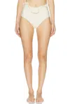 Magda Butrym High Waisted Bikini Bottom In White