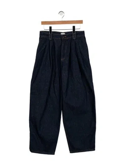 Pre-owned Magda Butrym High-rise Wide Leg Jeans In Blue