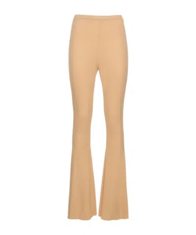 Magda Butrym Highwaist Casual Pants In Nude