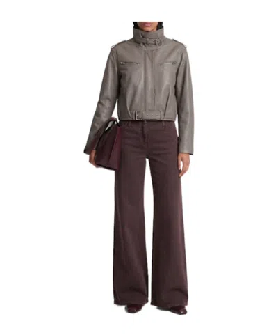 Magda Butrym High-waist Wide-leg Jeans In Purple