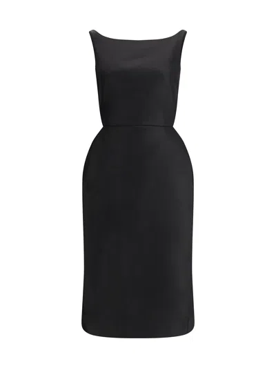 Magda Butrym Hip Pad Midi Dress In Multi