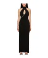 Magda Butrym Black Button Maxi Dress In Black