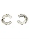 Magda Butrym Crystal Embellished Hoop Earrings