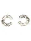 Magda Butrym Crystal Embellished Hoop Earrings