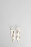 Magda Butrym Crystal And Pearl Drop Earrings In White