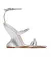 Magda Butrym Inverted Open-toed Wedges In White
