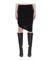 Magda Butrym Irregular Frilly Skirt In Black