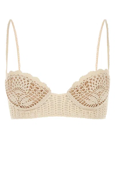 MAGDA BUTRYM REGGISENO IN CROCHET AVORIO  DONNA