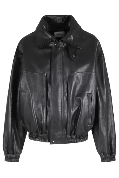 Magda Butrym Embossed-detail Jacket In Black