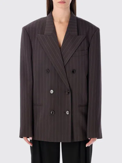 MAGDA BUTRYM JACKET MAGDA BUTRYM WOMAN COLOR BROWN,H54770032