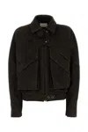 Magda Butrym Bomberjacke Aus Wildleder In Brown