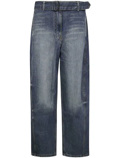 Magda Butrym Jeans High Waist Wide Leg In Blue