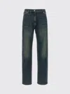 Magda Butrym '09' Faded Effect Denim Trousers With Belt Loops In Blue
