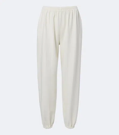 Magda Butrym Jersey Sweatpants In White