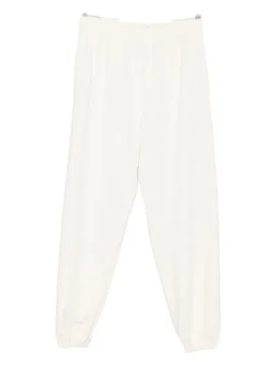 Magda Butrym Jersey Track Pants In White