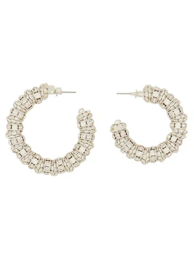 Magda Butrym Asymmetrical Earrings In Silver