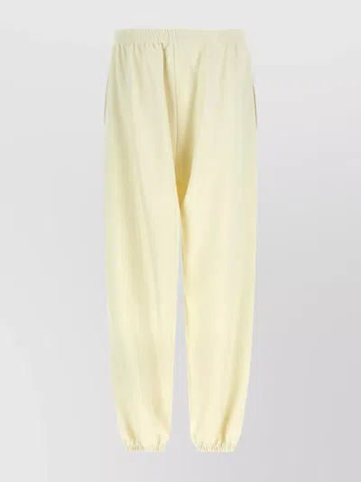 Magda Butrym Joggers With Elastic Cuffs And Pockets In Yellow