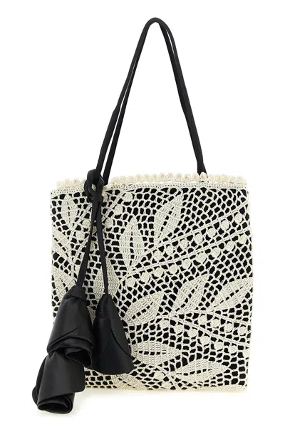 Magda Butrym Julia Contrasting-crochet Tote Bag In Multi