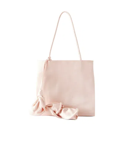 Magda Butrym Julia Satin Tote In Pink