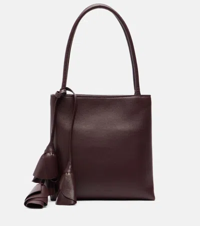Magda Butrym Julia Small Leather Shoulder Bag In Red
