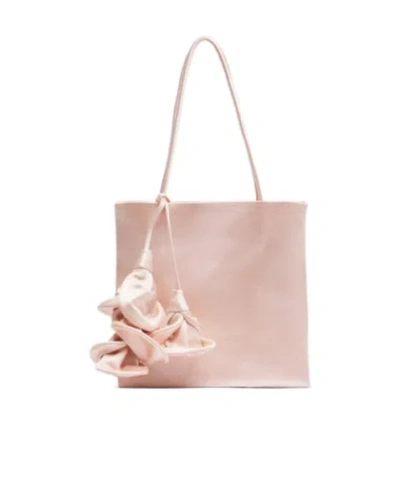 Magda Butrym Julia Small Satin Shoulder Bag In Pink