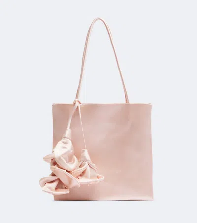 Magda Butrym Schultertasche Julia Small Aus Satin In Rosa